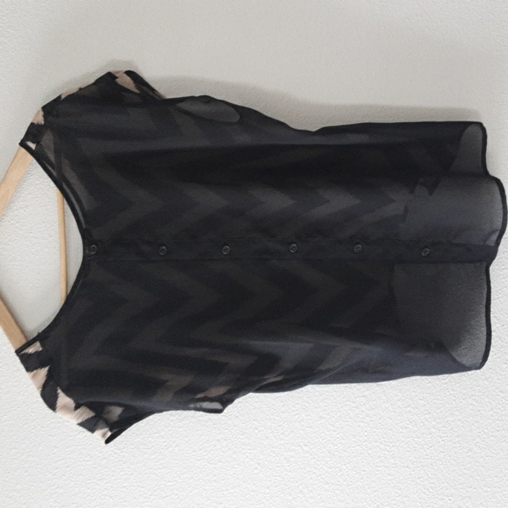Womens Sheer Blouse - Picture 2 of 4